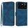 Custodia in pelle effetto pelle con motivo a linee per ZTE Blade A55 / A35 (blu reale) Custodia in pelle effetto pelle con motivo a linee per ZTE Blade A55 / A35 (blu reale)