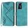 Custodia in pelle effetto pelle per ZTE Blade A72s con motivo a linee (blu chiaro) Custodia in pelle effetto pelle per ZTE Blade A72s con motivo a linee (blu chiaro)