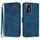 Custodia in pelle effetto pelle con motivo a linee per ZTE Blade A72s (blu reale) Custodia in pelle effetto pelle con motivo a linee per ZTE Blade A72s (blu reale)