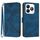 Custodia in pelle effetto pelle per ZTE Blade A75 4G con motivo a linee (blu reale) Custodia in pelle effetto pelle per ZTE Blade A75 4G con motivo a linee (blu reale)