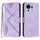 Custodia in pelle con motivo a linee per ZTE Blade V50 Vita (viola chiaro) Custodia in pelle con motivo a linee per ZTE Blade V50 Vita (viola chiaro)