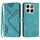 Custodia in pelle con motivo a linee per ZTE Blade V70 (blu chiaro)