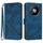 Custodia in pelle effetto pelle per ZTE Fresh 50 Line Pattern (blu reale)