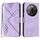 Custodia in pelle effetto pelle per ZTE Nubia Focus Pro Line Pattern (viola chiaro) Custodia in pelle effetto pelle per ZTE Nubia Focus Pro Line Pattern (viola chiaro)