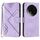 Custodia in pelle effetto pelle per ZTE nubia Z50S Pro Line Pattern (viola chiaro) Custodia in pelle effetto pelle per ZTE nubia Z50S Pro Line Pattern (viola chiaro)