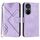 Custodia in pelle effetto pelle per ZTE Voyage 40 (viola chiaro)