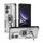 Custodia per telefono ibrida in TPU con supporto in metallo per Redmi Turbo 4 (grigio) Custodia per telefono ibrida in TPU con supporto in metallo per Redmi Turbo 4 (grigio)