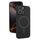Custodia sottile in silicone liquido con foro sottile per iPhone 16 Pro (nero)