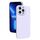 Custodia in silicone liquido con foro sottile per iPhone 13 Pro (viola)