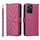 Custodia in pelle multifunzione per telefono HMD Pulse / Pulse Pro / Pulse+ con 6 slot per carte e cinturino da polso (rosso rosa) Custodia in pelle multifunzione per telefono HMD Pulse / Pulse Pro / Pulse+ con 6 slot per carte e cinturino da polso (rosso rosa)