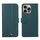 Custodia per telefono in pelle con trama delicata e inserti RFID ABEEL per iPhone 13 Pro Max (verde) Custodia per telefono in pelle con trama delicata e inserti RFID ABEEL per iPhone 13 Pro Max (verde)