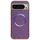 Custodia per telefono MagSafe con rivestimento galvanico in PC glitterato per Google Pixel 9 Pro XL (viola)