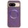 Custodia per telefono MagSafe con rivestimento galvanico in PC glitterato per Google Pixel 8 (viola)