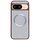 Custodia per telefono MagSafe con rivestimento galvanico in PC glitterato per Google Pixel 8 (bianca) Custodia per telefono MagSafe con rivestimento galvanico in PC glitterato per Google Pixel 8 (bianca)