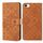 Custodia in pelle con motivo in rilievo in stile etnico per iPhone 16e (marrone) Custodia in pelle con motivo in rilievo in stile etnico per iPhone 16e (marrone)