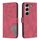 Custodia in pelle con texture a rombi e fibbia magnetica per Tecno Camon 40 (rossa) Custodia in pelle con texture a rombi e fibbia magnetica per Tecno Camon 40 (rossa)