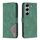 Custodia in pelle con texture a rombi e fibbia magnetica per Tecno Camon 40 (verde) Custodia in pelle con texture a rombi e fibbia magnetica per Tecno Camon 40 (verde)