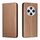 Custodia a libro magnetica in pelle con texture in fibra di carbonio per Redmi A4 5G (marrone) Custodia a libro magnetica in pelle con texture in fibra di carbonio per Redmi A4 5G (marrone)