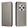 Custodia a libro magnetica in pelle con texture in fibra di carbonio per Redmi A4 5G (grigio) Custodia a libro magnetica in pelle con texture in fibra di carbonio per Redmi A4 5G (grigio)