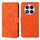 Custodia in pelle con motivo in rilievo in stile etnico per Redmi Note 14 Pro 4G (arancione) Custodia in pelle con motivo in rilievo in stile etnico per Redmi Note 14 Pro 4G (arancione)