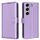 Custodia in pelle antifurto con texture Litchi e protezione RFID per Tecno Camon 40 Pro 5G (viola)