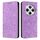 Custodia in pelle adsorbimento con motivo etnico in rilievo per Redmi A4 5G (viola) Custodia in pelle adsorbimento con motivo etnico in rilievo per Redmi A4 5G (viola)