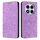 Custodia in pelle con motivo etnico in rilievo per Redmi Note 14 Pro 4G (viola) Custodia in pelle con motivo etnico in rilievo per Redmi Note 14 Pro 4G (viola)