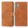 Custodia in pelle con motivo in rilievo in stile etnico per Samsung Galaxy A56 5G (marrone) Custodia in pelle con motivo in rilievo in stile etnico per Samsung Galaxy A56 5G (marrone)