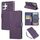 Custodia in pelle con 3 slot per carte di credito e motivo a fiori di rosa per Samsung Galaxy S25 Ultra 5G (viola scuro) Custodia in pelle con 3 slot per carte di credito e motivo a fiori di rosa per Samsung Galaxy S25 Ultra 5G (viola scuro)
