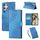 Custodia in pelle con 3 slot per carte di credito e motivo a fiori di rosa per Samsung Galaxy S24 Ultra 5G (blu) Custodia in pelle con 3 slot per carte di credito e motivo a fiori di rosa per Samsung Galaxy S24 Ultra 5G (blu)