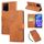Custodia in pelle con 3 slot per carte di credito e motivo a rose in rilievo per vivo Y21 2021 / Y33s (marrone) Custodia in pelle con 3 slot per carte di credito e motivo a rose in rilievo per vivo Y21 2021 / Y33s (marrone)