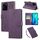 Custodia in pelle con 3 slot per carte di credito e motivo a fiori di rosa per vivo Y35 4G 2022 / Y22s (viola scuro) Custodia in pelle con 3 slot per carte di credito e motivo a fiori di rosa per vivo Y35 4G 2022 / Y22s (viola scuro)