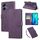 Custodia in pelle con 3 slot per carte di credito e motivo a rose in rilievo per vivo Y56 5G (viola scuro) Custodia in pelle con 3 slot per carte di credito e motivo a rose in rilievo per vivo Y56 5G (viola scuro)
