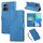 Custodia in pelle con 3 slot per carte di credito e motivo a rose in rilievo per vivo Y78 5G (blu) Custodia in pelle con 3 slot per carte di credito e motivo a rose in rilievo per vivo Y78 5G (blu)