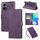 Custodia in pelle con 3 slot per carte di credito e motivo a rose in rilievo per vivo Y78 5G (viola scuro) Custodia in pelle con 3 slot per carte di credito e motivo a rose in rilievo per vivo Y78 5G (viola scuro)
