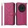 Custodia in pelle multifunzione For Nothing Phone 3a Pro con 6 slot per carte e cinturino da polso (rosso rosa) Custodia in pelle multifunzione For Nothing Phone 3a Pro con 6 slot per carte e cinturino da polso (rosso rosa)