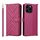 Custodia in pelle multifunzione con 6 slot per schede per Doogee Note 58 / Note 58 Pro con cinturino da polso (rosso rosa) Custodia in pelle multifunzione con 6 slot per schede per Doogee Note 58 / Note 58 Pro con cinturino da polso (rosso rosa)