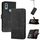 Custodia a libro in pelle con effetto pelle cubica per Kyocera Android One S10 / S9 (nera) Custodia a libro in pelle con effetto pelle cubica per Kyocera Android One S10 / S9 (nera)
