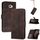 Custodia a libro in pelle con effetto pelle cubica per Kyocera Basio 4 / Kantan Sumaho 2 A001KC (marrone) Custodia a libro in pelle con effetto pelle cubica per Kyocera Basio 4 / Kantan Sumaho 2 A001KC (marrone)