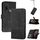 Custodia a libro in pelle con effetto pelle cubica per TCL 20 R 5G (nera)