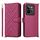 Custodia in pelle multifunzionale con 6 slot per carte per Realme GT 7 Pro e cinturino da polso (rosso rosa) Custodia in pelle multifunzionale con 6 slot per carte per Realme GT 7 Pro e cinturino da polso (rosso rosa)