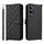 Custodia in pelle multifunzione con 6 slot per schede per vivo V40 Lite 4G / 5G IDN / Y300 5G con cinturino da polso (nero) Custodia in pelle multifunzione con 6 slot per schede per vivo V40 Lite 4G / 5G IDN / Y300 5G con cinturino da polso (nero)
