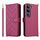 Custodia in pelle multifunzionale con 6 slot per schede per vivo V40 Lite 4G / 5G IDN / Y300 5G con cinturino da polso (rosso rosa) Custodia in pelle multifunzionale con 6 slot per schede per vivo V40 Lite 4G / 5G IDN / Y300 5G con cinturino da polso (rosso rosa)