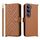 Custodia in pelle multifunzionale con 6 slot per schede per vivo V40 Lite 4G / 5G IDN / Y300 5G con cinturino da polso (marrone) Custodia in pelle multifunzionale con 6 slot per schede per vivo V40 Lite 4G / 5G IDN / Y300 5G con cinturino da polso (marrone)