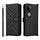 Custodia in pelle multifunzionale con 6 slot per schede per vivo V50 5G e cinturino da polso (nera) Custodia in pelle multifunzionale con 6 slot per schede per vivo V50 5G e cinturino da polso (nera)