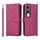 Custodia in pelle multifunzionale con 6 slot per schede per vivo V50 Lite 5G e cinturino da polso (rosso rosa) Custodia in pelle multifunzionale con 6 slot per schede per vivo V50 Lite 5G e cinturino da polso (rosso rosa)
