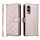 Custodia in pelle multifunzione con 6 slot per schede per Fujitsu Arrows We2 F-52E e cinturino da polso (rosa) Custodia in pelle multifunzione con 6 slot per schede per Fujitsu Arrows We2 F-52E e cinturino da polso (rosa)
