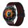 Cinturino per orologio in nylon elastico intrecciato con fibbia a paracadute da 22 mm (nero e rosso) Cinturino per orologio in nylon elastico intrecciato con fibbia a paracadute da 22 mm (nero e rosso)