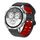 Cinturino per orologio in silicone con fibbia borchiata a doppia fila da 22 mm (nero e rosso) Cinturino per orologio in silicone con fibbia borchiata a doppia fila da 22 mm (nero e rosso)