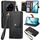 Custodia in pelle con laccetto e cerniera per Xiaomi 15 Ultra Love (nera)